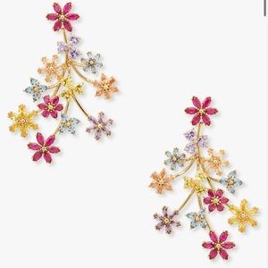 Kate Spade First Bloom Flower Multicolor Statement Earrings